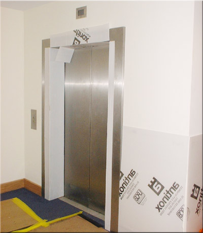 Lift protection during office relocation